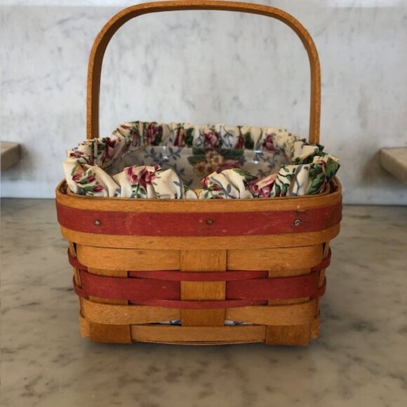 LONGABERGER MOTHER'S DAY 1994 Basket, Liner & Protector - Picture 4 of 13